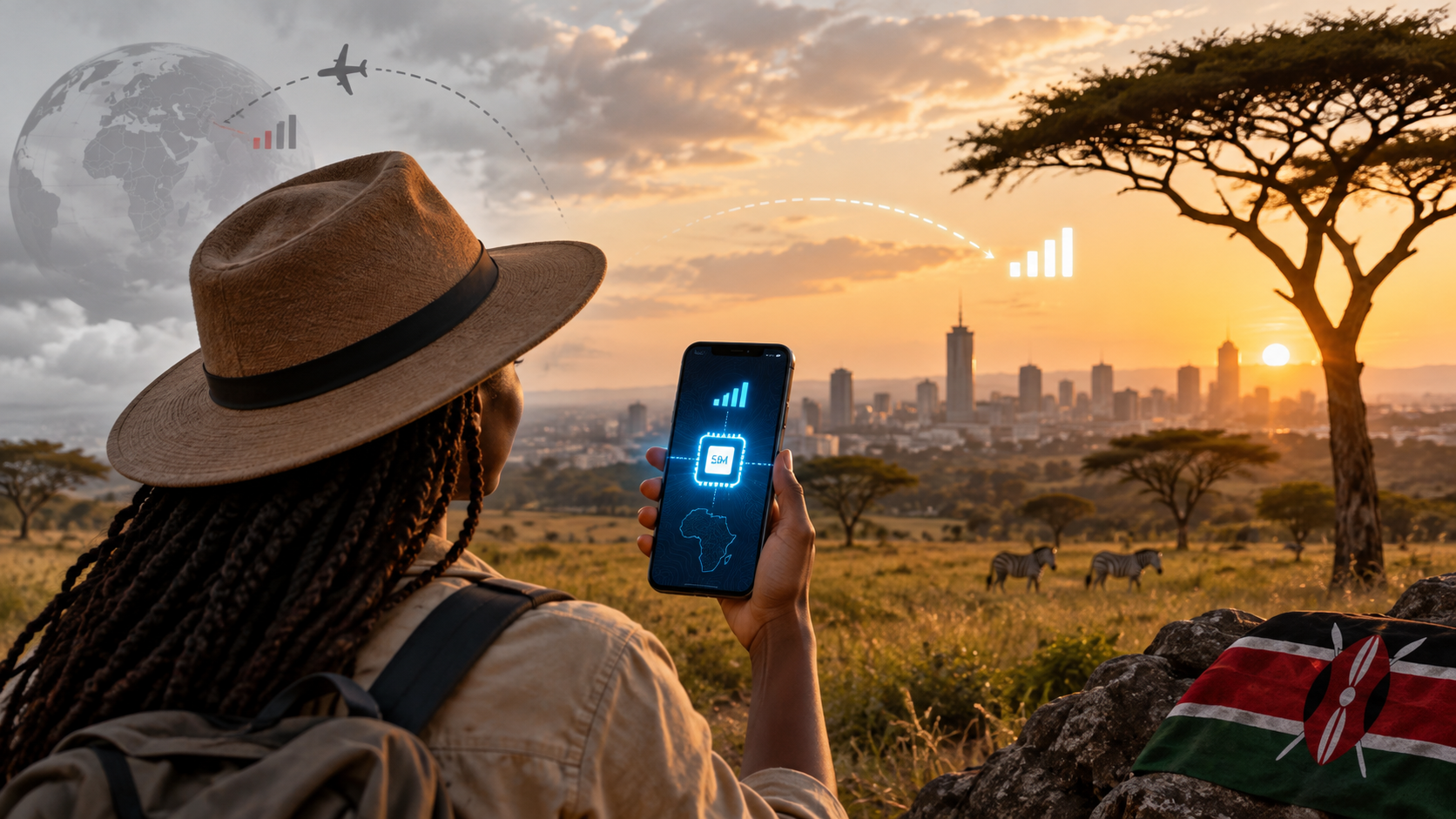 Vantaggi eSIM Kenya vs roaming: perché la scheda SIM digitale conviene in viaggio